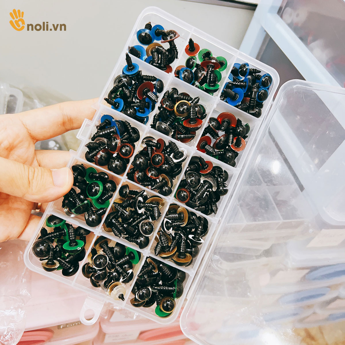 Colorful Safe Animal Eye Box - 264 pcs