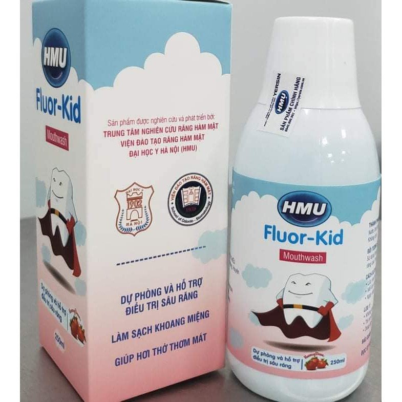 [Chính Hãng] Nước Súc Miệng HMU Fluor Kid Dành Cho Trẻ Em