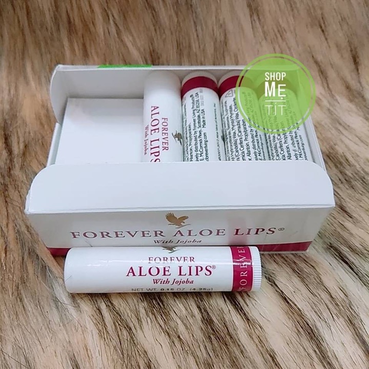 Son dưỡng môi Mỹ Forever Aloe Lips, dưỡng môi không màu, mềm mịn môi, chống khô môi, nứt nẻ – LQ003