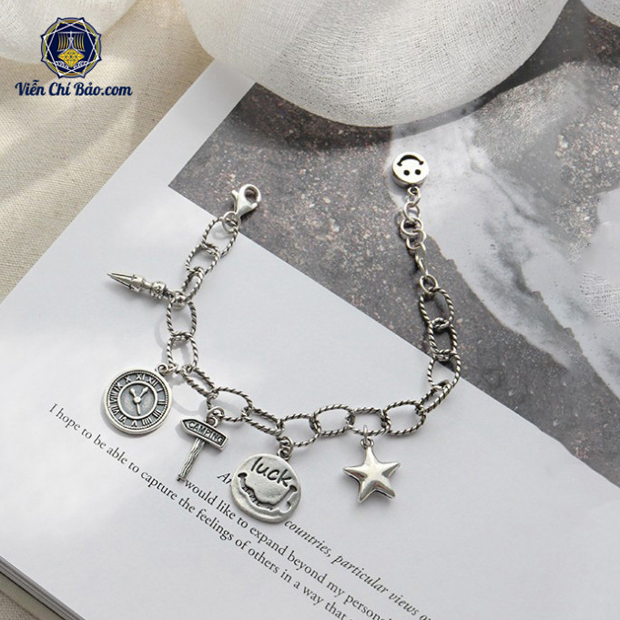 Lắc tay bạc Lucky Star