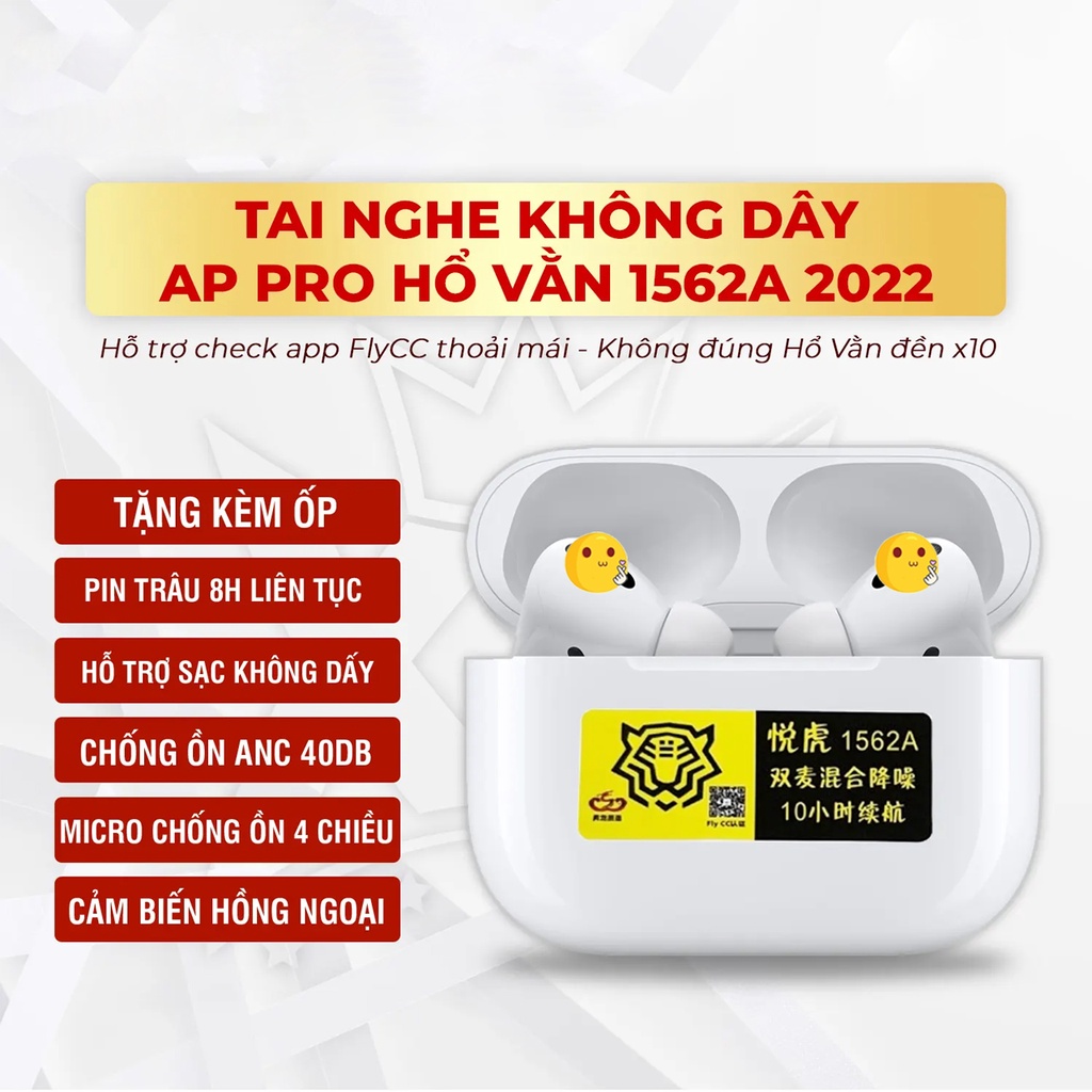 Tai Nghe Bluetooth Hổ Vằn bản bass căng, kết nối Bluetooth 5.2, dùng được cho các dòng máy có bluetooth, hỗ trợ sạc không dây, điều khiển dễ dàng - Bảo Hành 12 Tháng