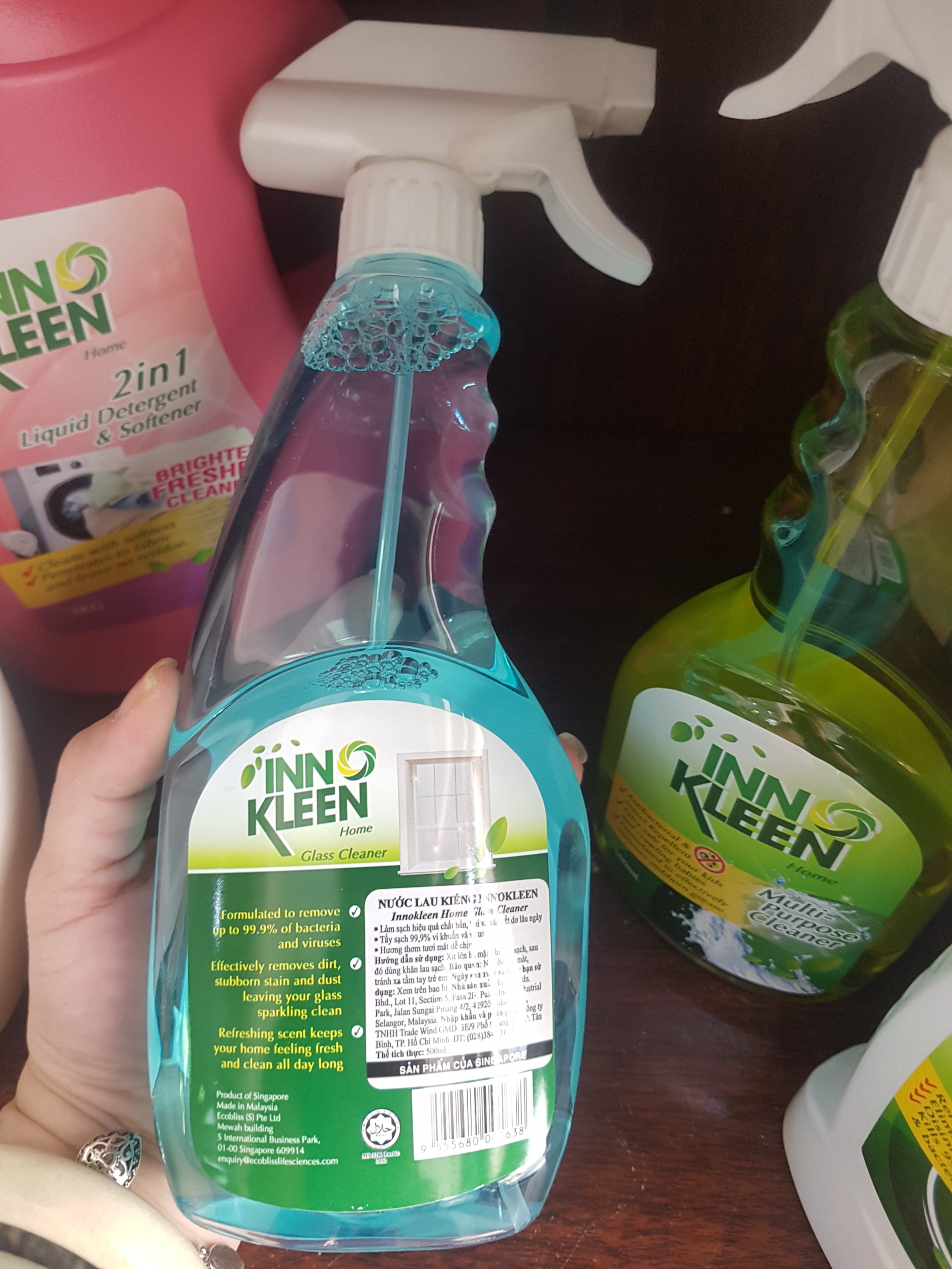 Nước Lau Kiếng Diệt Khuẩn Innokleen – 500ml