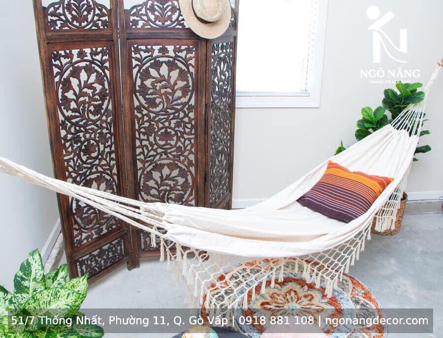 Lưới võng nằm chất liệu vải canvas