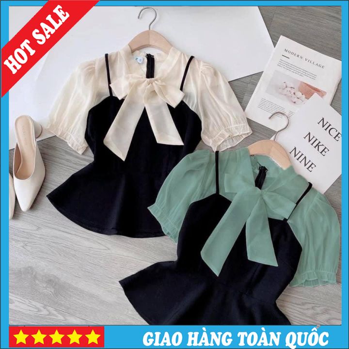 Áo Thắt Nơ PEPLUM Bigsize Cực Xinh Nha