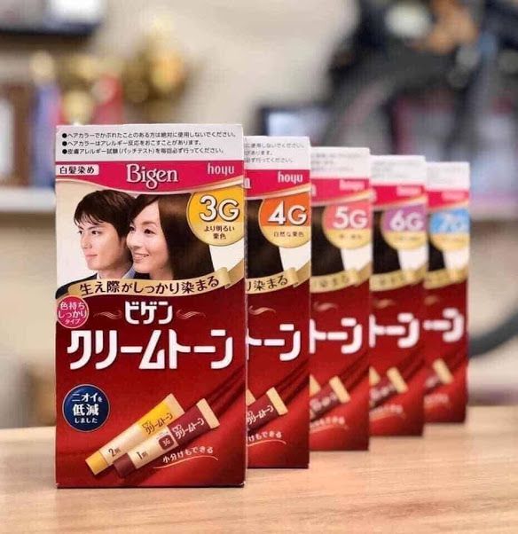 Nhuộm tóc phủ bạc Bigen Nhật Bản