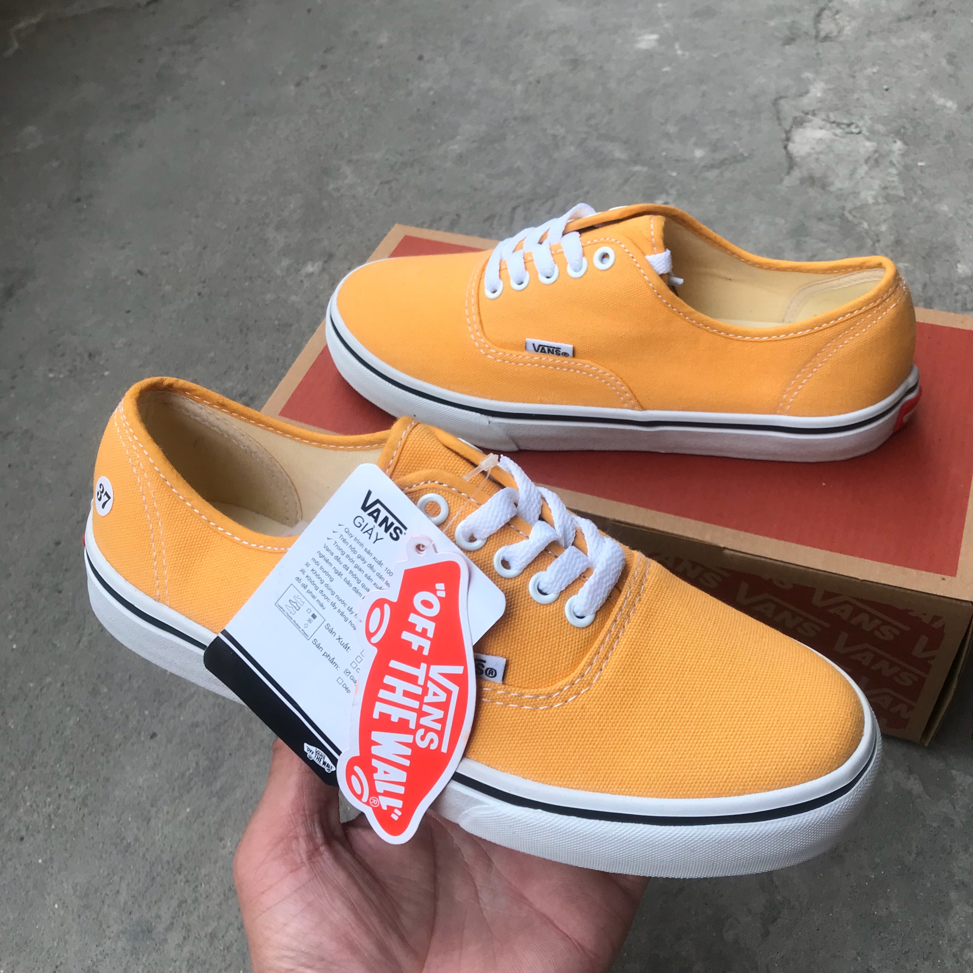GIÀY VANS CLASSIC VÀNG (Full box + Bill)