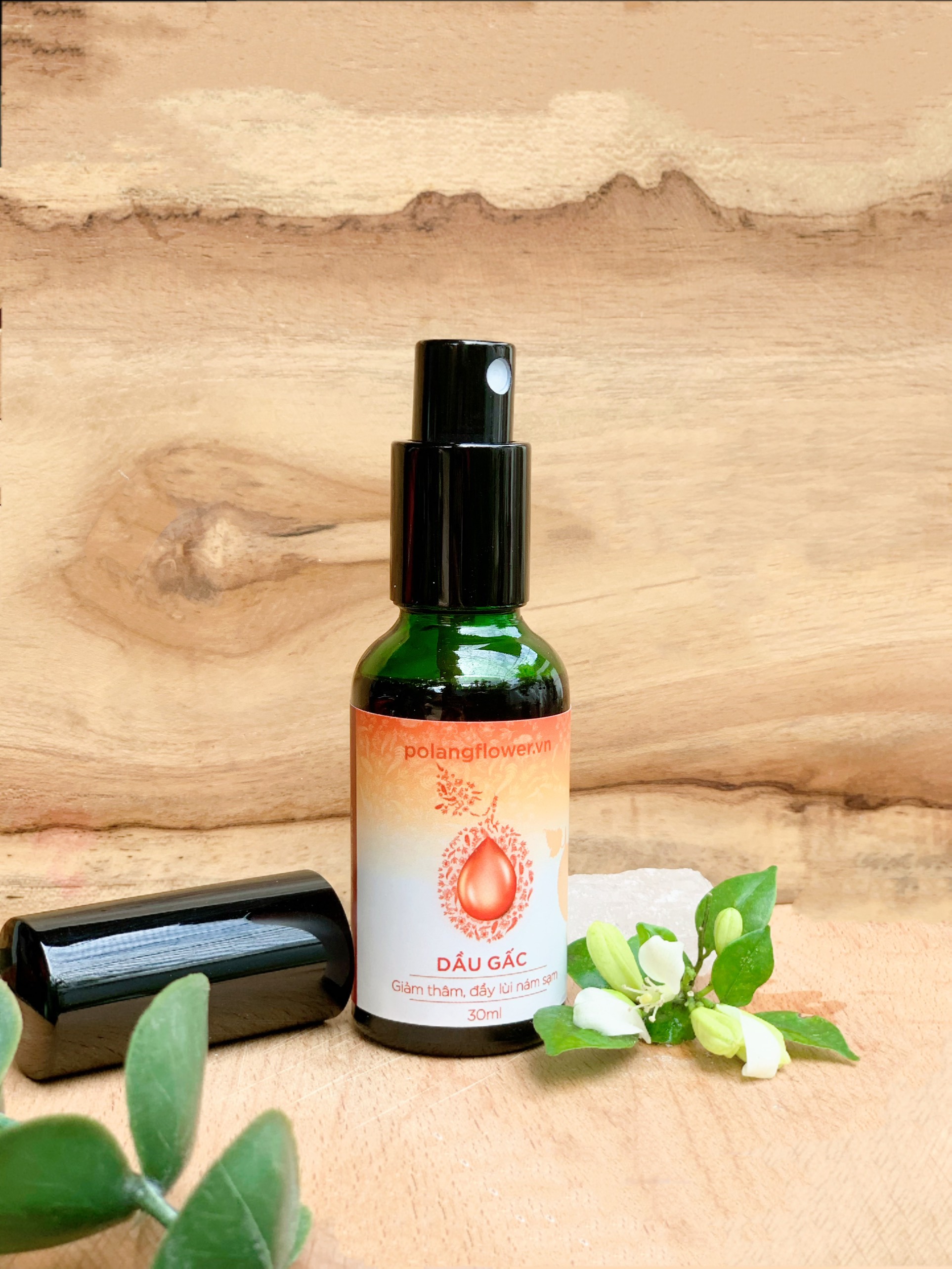Dầu gấc giảm thâm nám Pơ Lang 30ml (100% Thiên nhiên - Ép lạnh nguyên chất từ màng đỏ quả gấc)