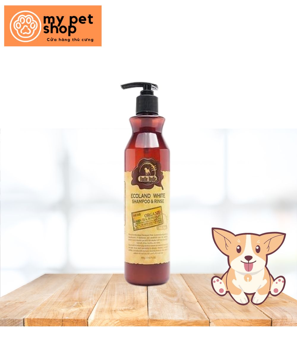 DẦU GỘI VÀ XẢ CHÓ LÔNG TRẮNG - 500ml
