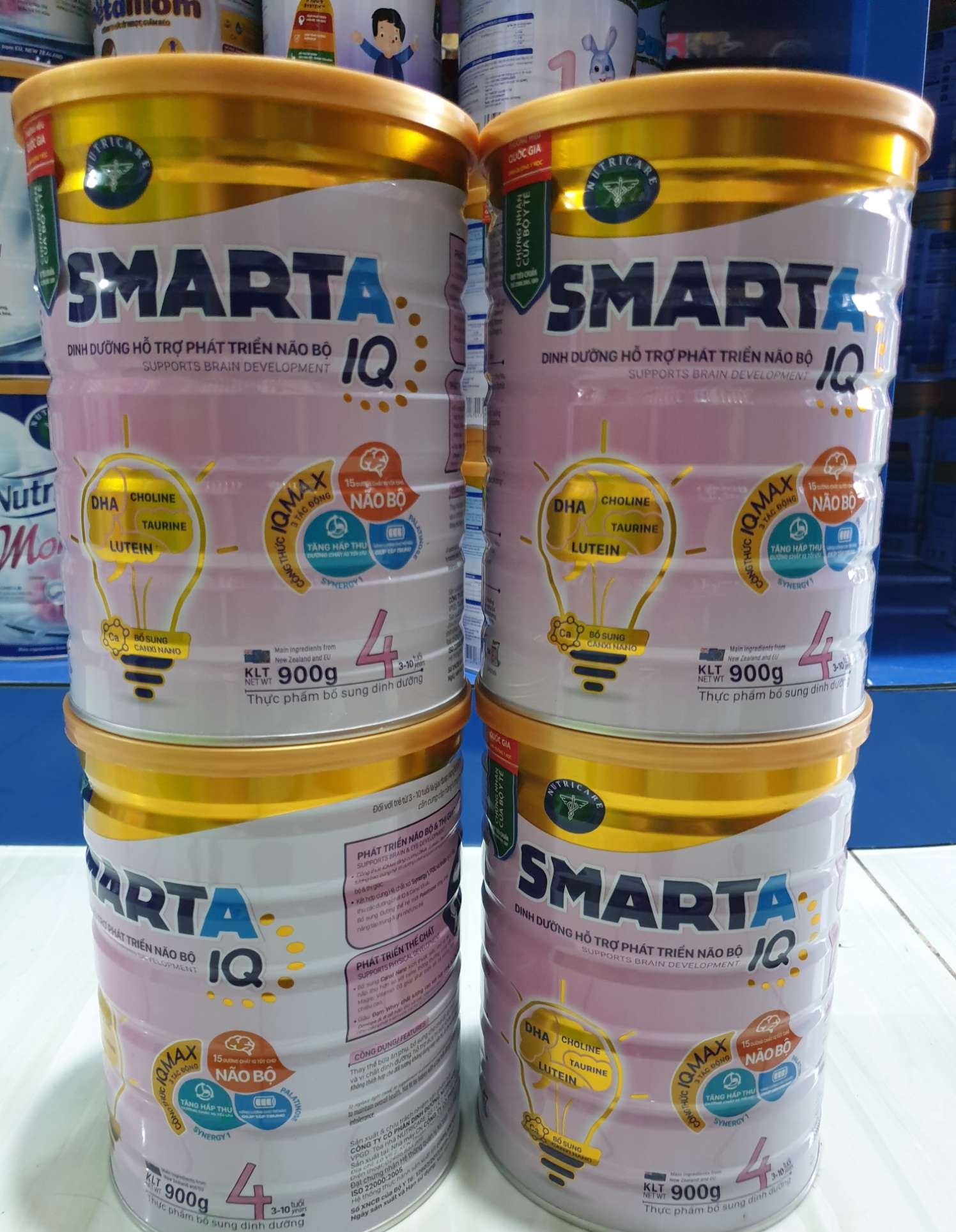 (COMBO 4 LON) Sữa SMARTA IQ 4 900G DATE MỚI