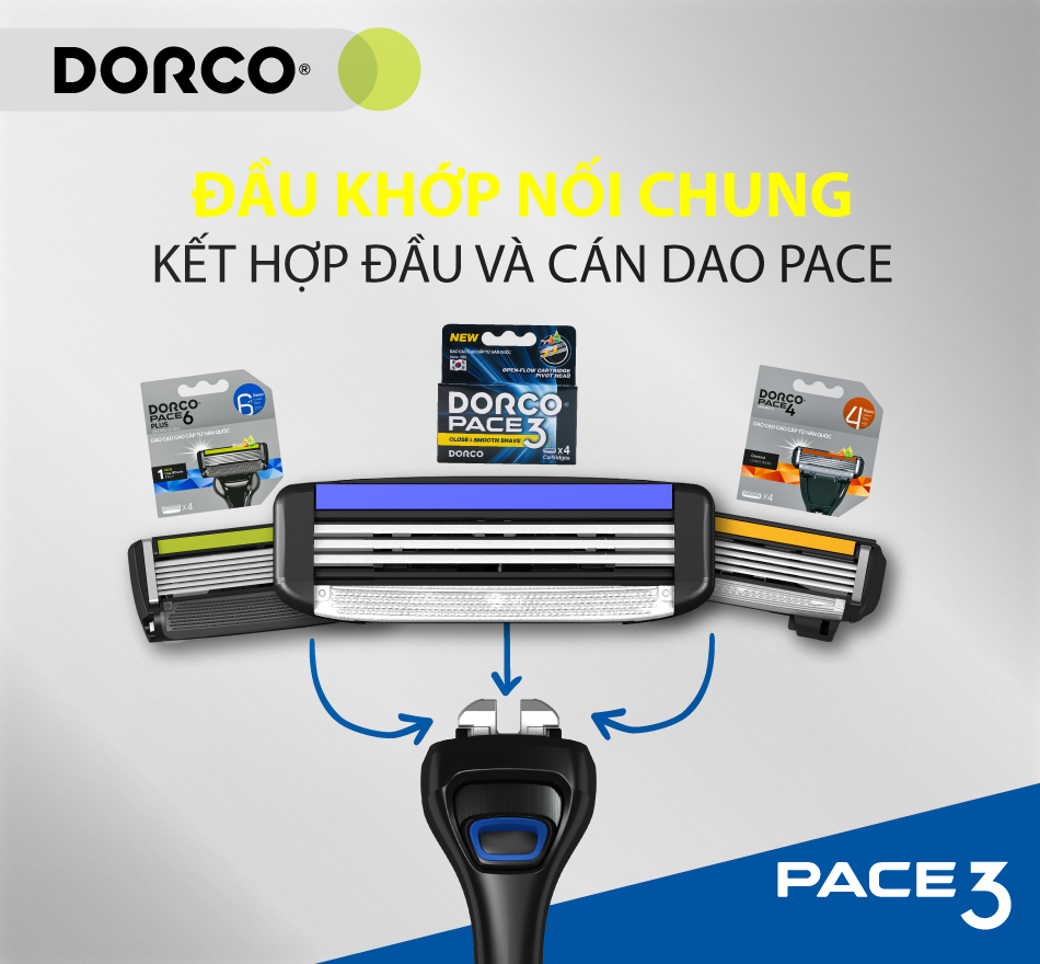 Dạo râu 3 lưỡi DORCO PACE 3
