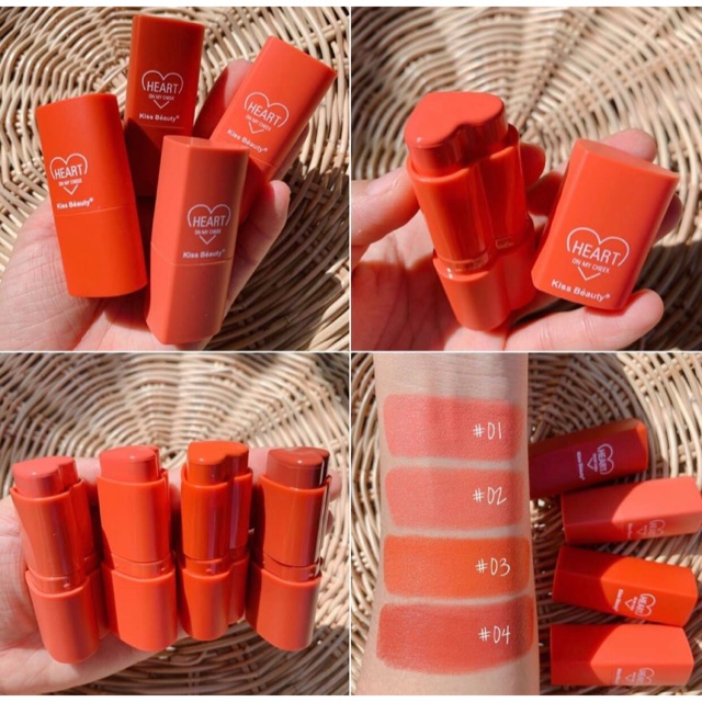 Má hồng dạng thỏi Kiss Beauty Blusher