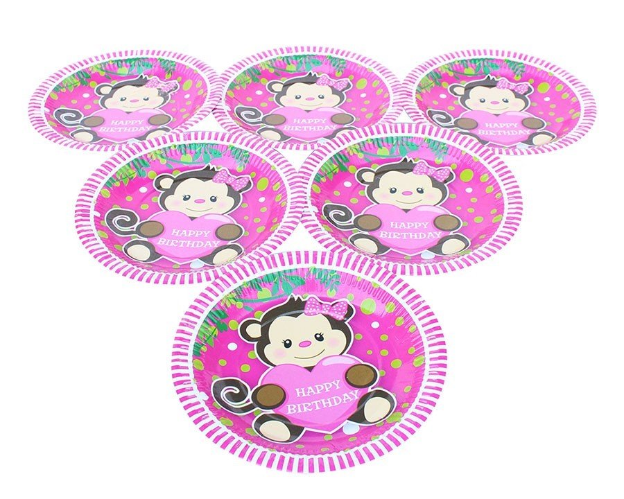 [HCM]Bộ 6 đĩa giấy trang trí sinh nhật
