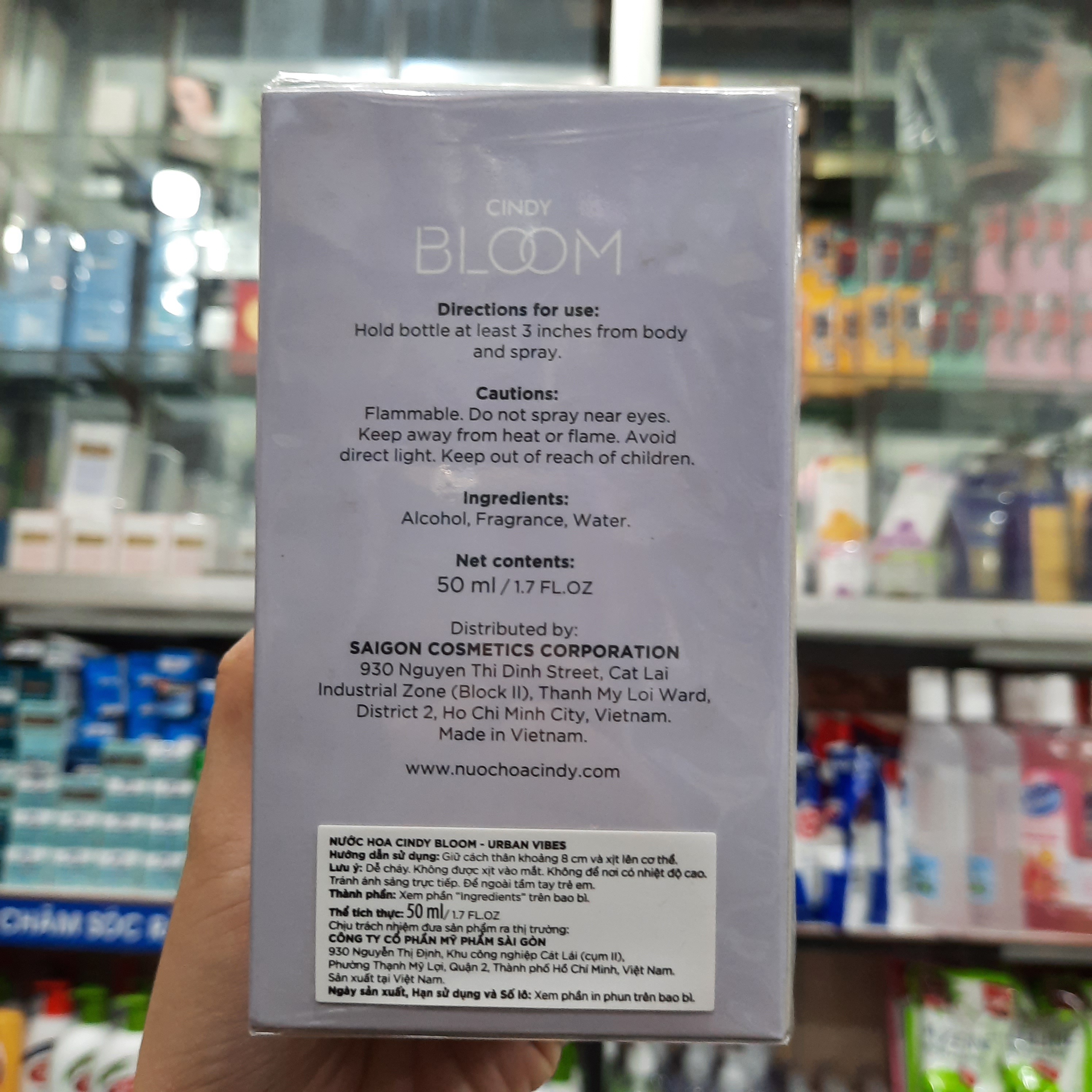 Nước hoa Cindy Bloom Urban Vibes 50ml