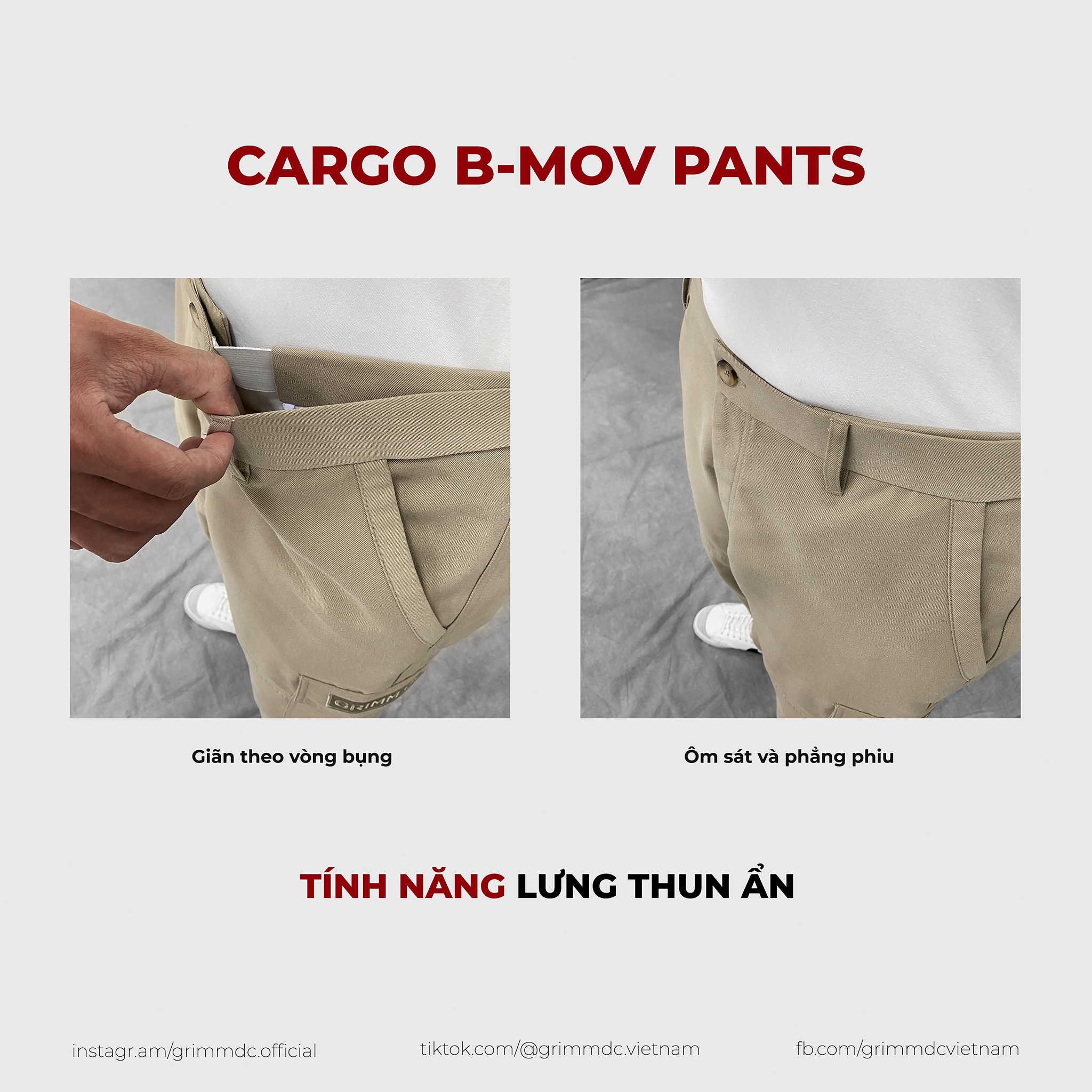Grimm DC Quần Cargo B-Mov
