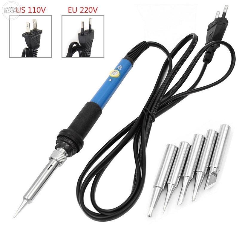 MỎ HÀN CHỈNH NHIỆT 60W- TẶNG 5 MŨI HÀN + ĐẾ GÁC , MỎ HÀN 907 , MỎ HÀN ĐIỆN TỬ , MỎ HÀN THIẾC