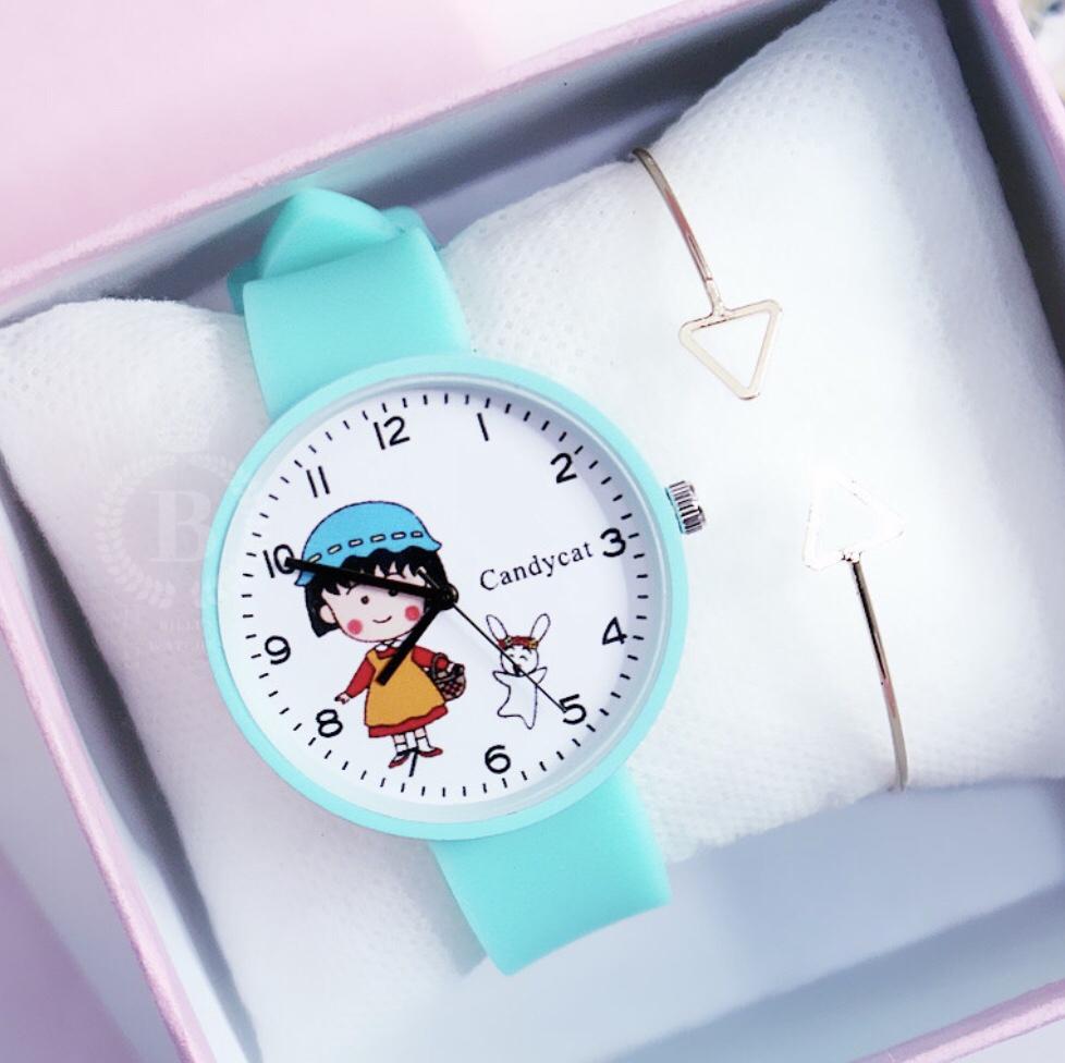 Đồng hồ Nữ thời trang Hàn Quốc CandyCat [Billux] dây da - 28mm (5 màu) [CDCMT002]