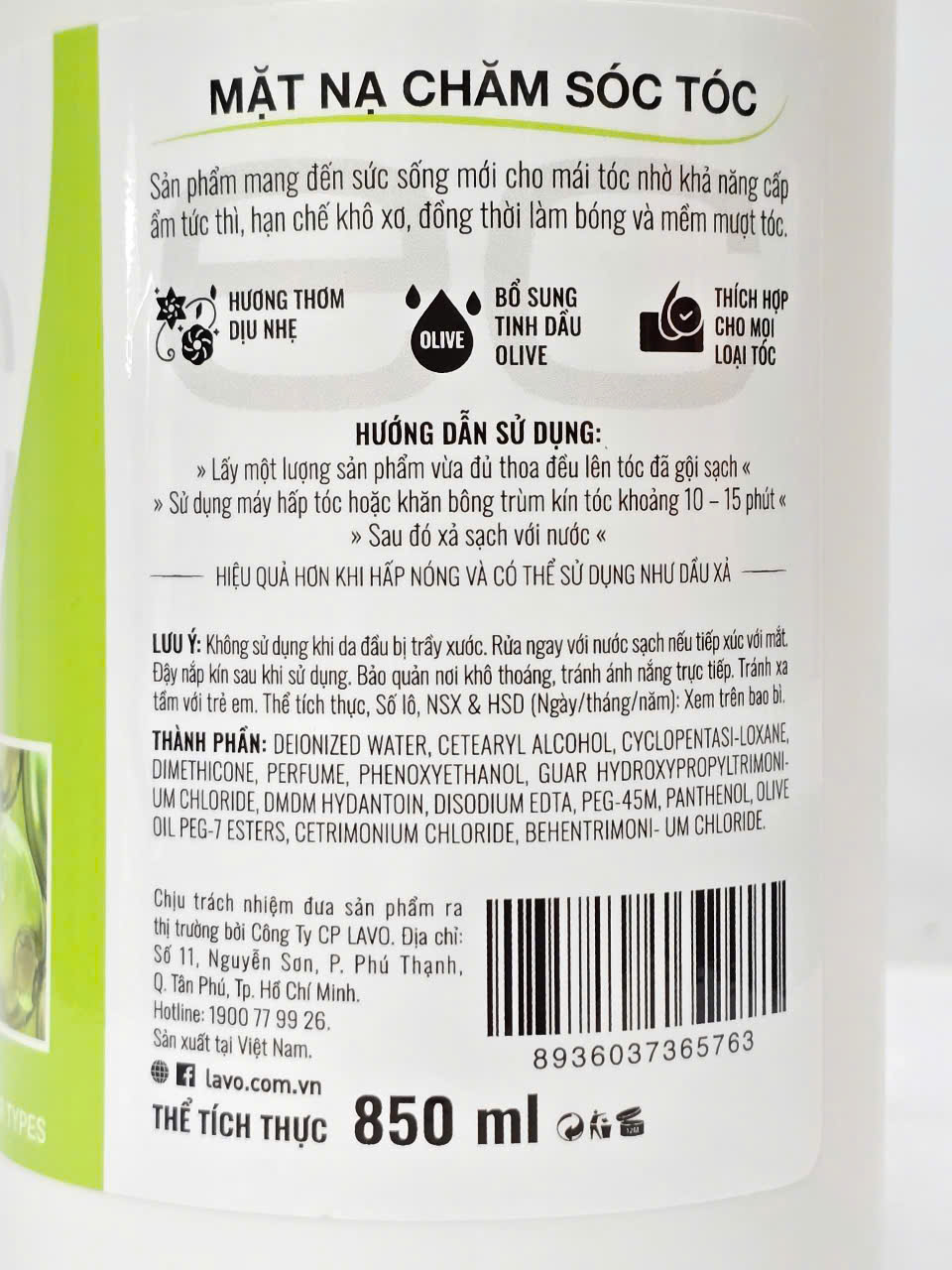 Hấp Dầu Ủ Tóc Suôn Mượt Spaline 850ml