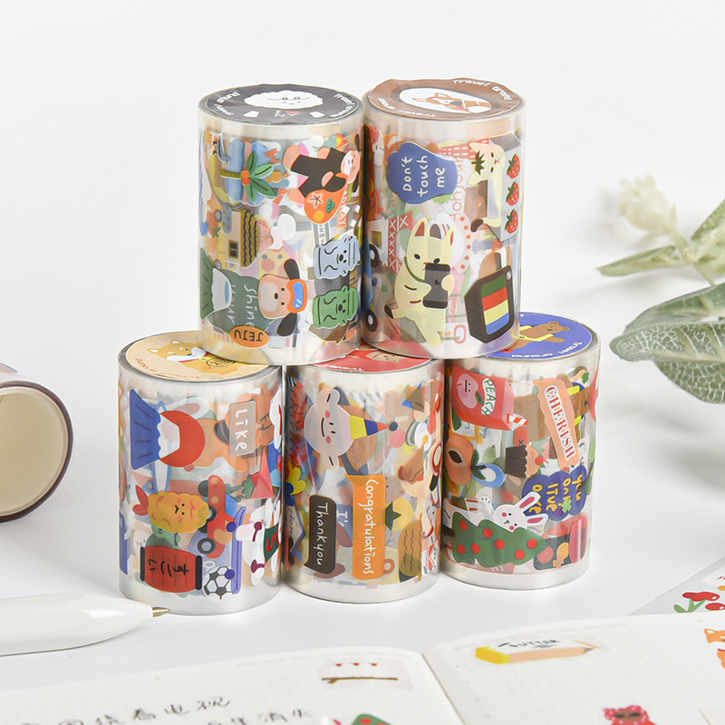 Cuộn tem sticker dài 3m nhiều chủ đề độc đáo