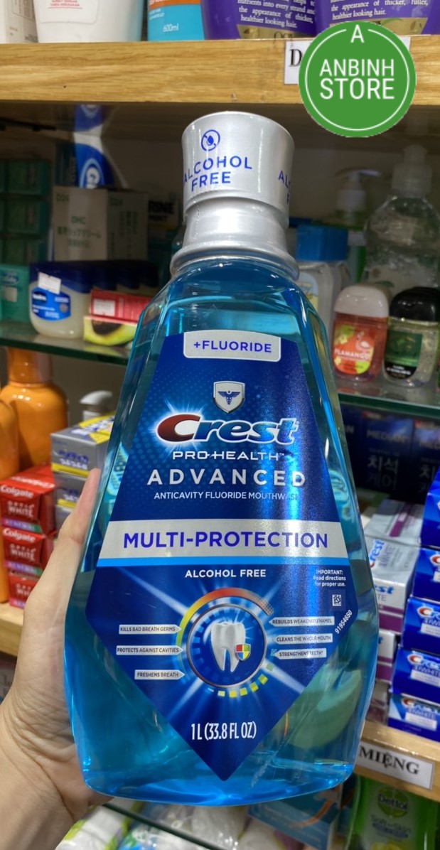 Date 07/26  Nước súc miệng Crest Pro Health Advanced Multi Protection 1 lít