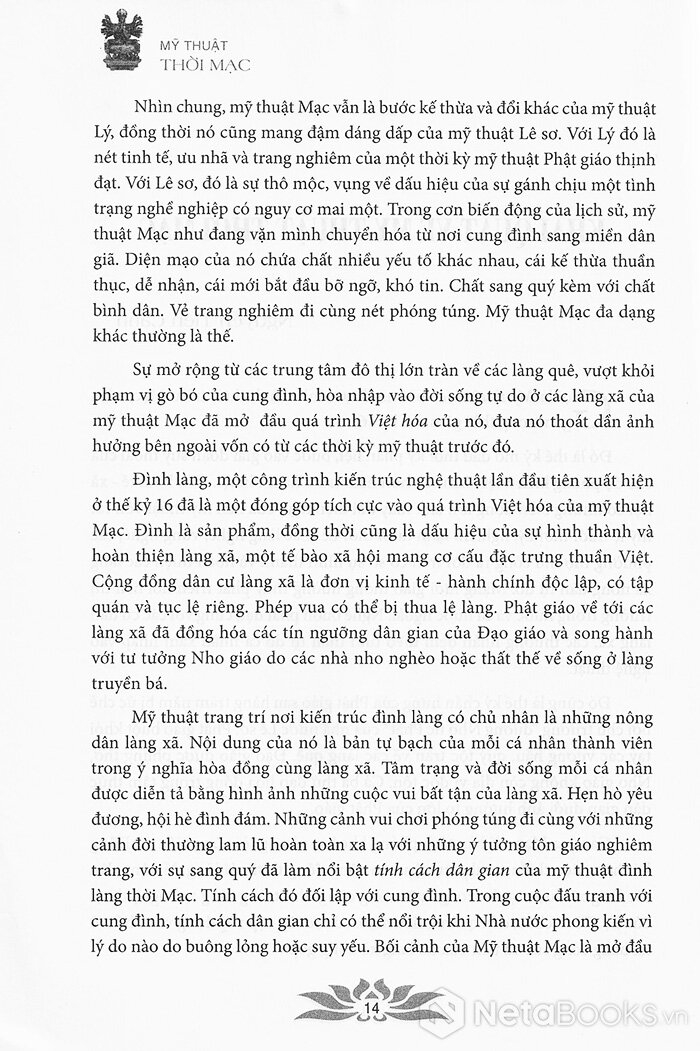 Fahasa - Mỹ Thuật Thời Mạc