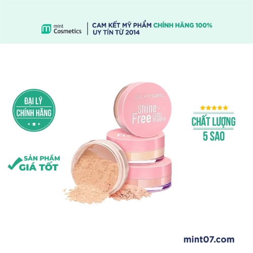 Phấn Phủ Silky Girl Dạng Bột Shine Free Loose Powder
