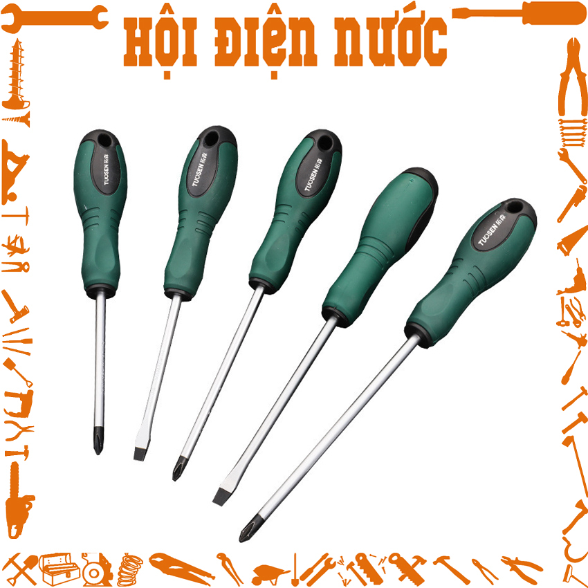 Tuốc nơ vít tô vít, Bộ tua vít Tuosen (4inch, 5inch, 6inch) - có từ tính