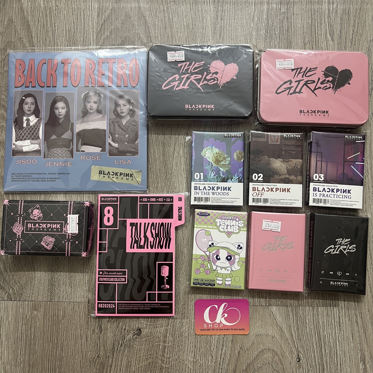 Bộ ảnh chơi game BLACKPINK - THE GAME card