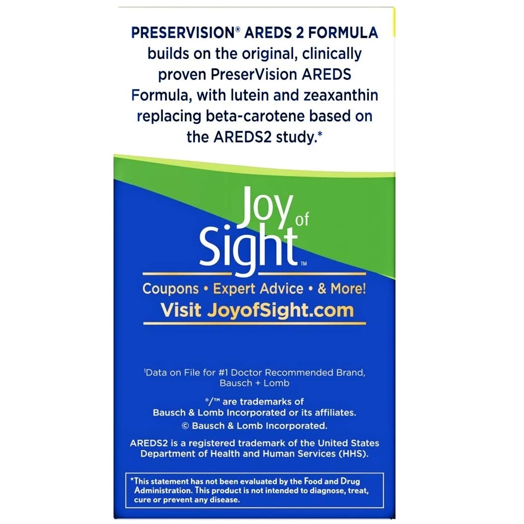 Viên Uống Bổ Mắt PreserVision Areds 2 Formula Mỹ
