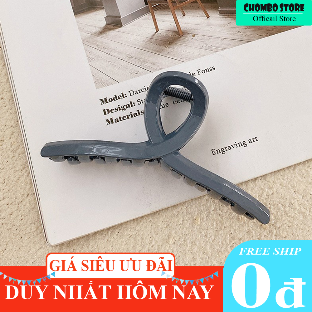 Kẹp tóc càng cua màu trơn Snail KT07.CHOMBO dễ thương, đơn giản, xinh xắn, chất liệu cao cấp