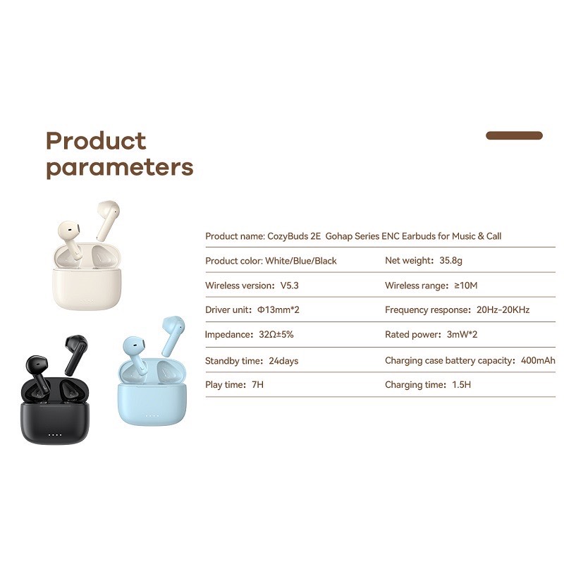 Tai nghe Bluetooth True Wireless Remax CozyBuds 2E