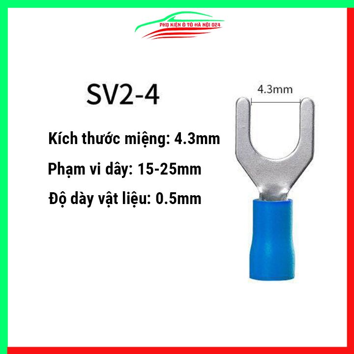 Đầu cos điện càng cua SV2-4 gói 100 cái