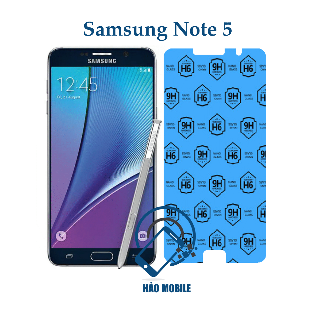 Dán cường lực dẻo nano Samsung Note 5, Note 4, Note 3, Note 2, Note 1