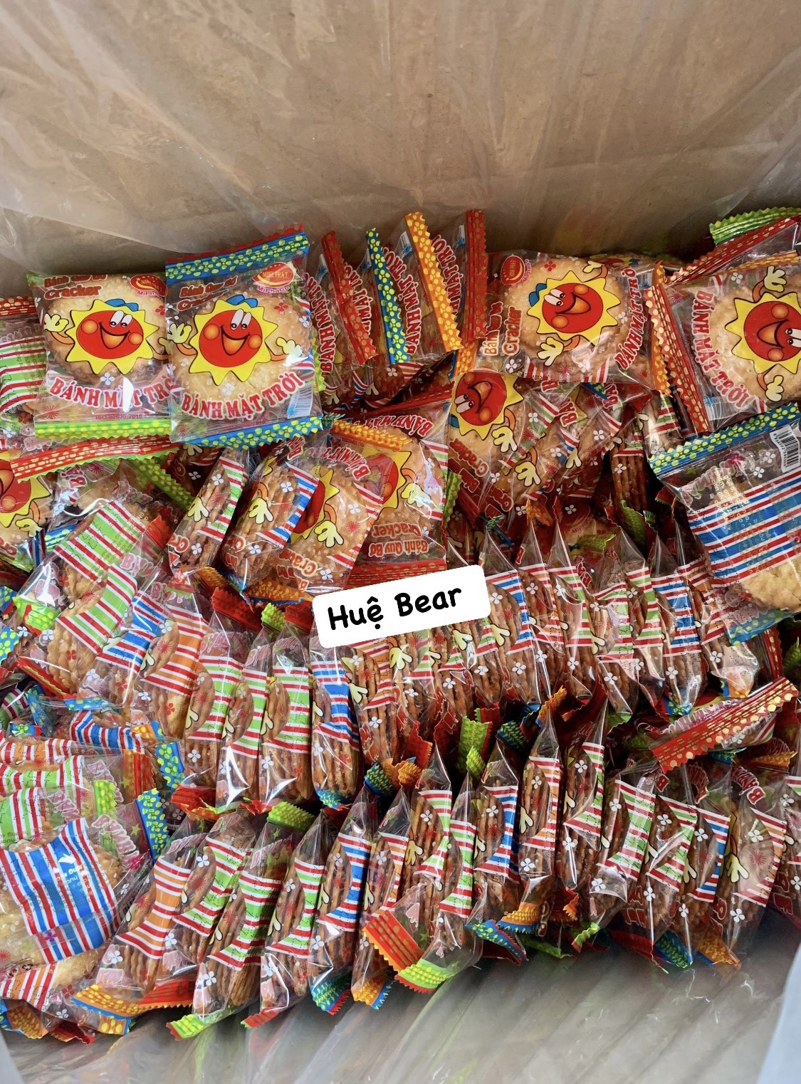 500g bánh quy mặt trời đỏ