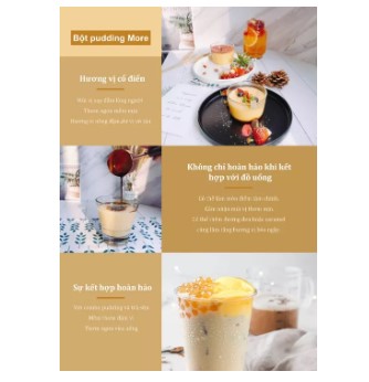 BỘT PUDDING PHÔ MAI MORE MAULIN ĐÀI LOAN GÓI 1KG- BỘT BÁNH PLAN