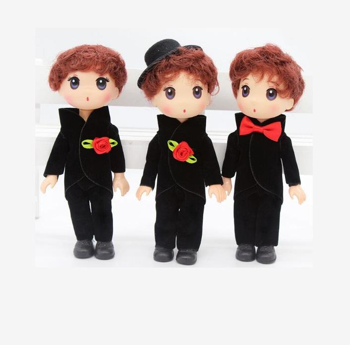 Set Bộ Búp Bê Chibi Công Chúa Và Hoàng Tử 18cm