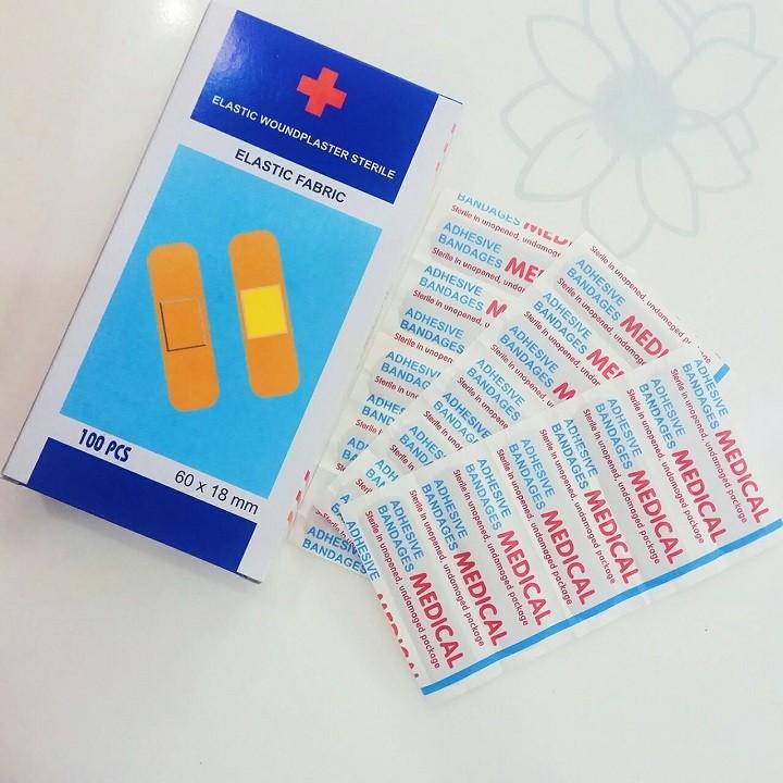 Băng keo cá nhân Chữ Thập (hộp 100 miếng)