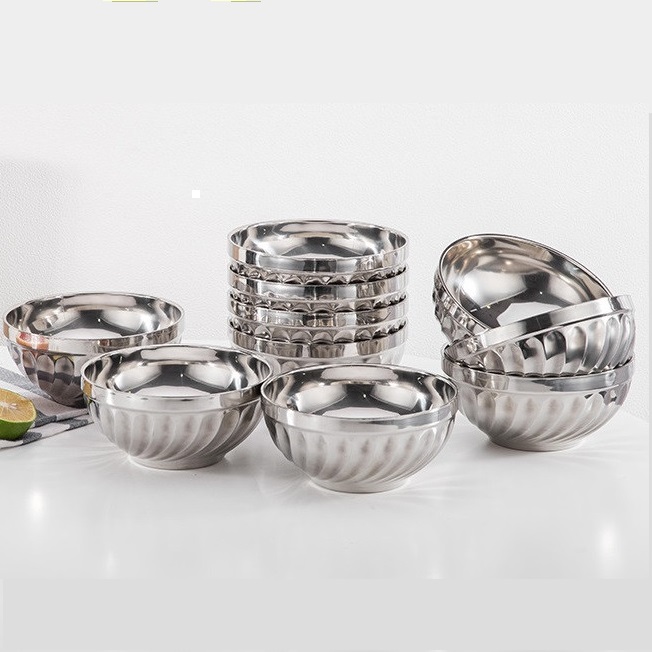 Bộ 10 chén inox Hoàng Gia 2 lớp cách nhiệt cao cấp 2 lớp 11,5cm