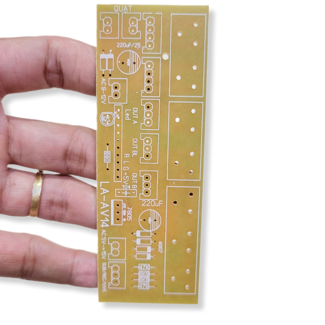mạch in pcb trạm av bo đuôi av ampli