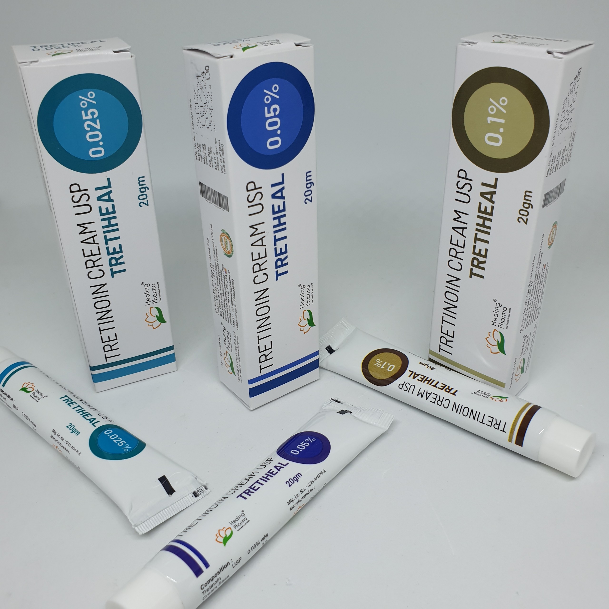 Tretinoin Tretiheal Cream Usp 0.025% 0.05% 0.1% Tretinoin Ấn Độ