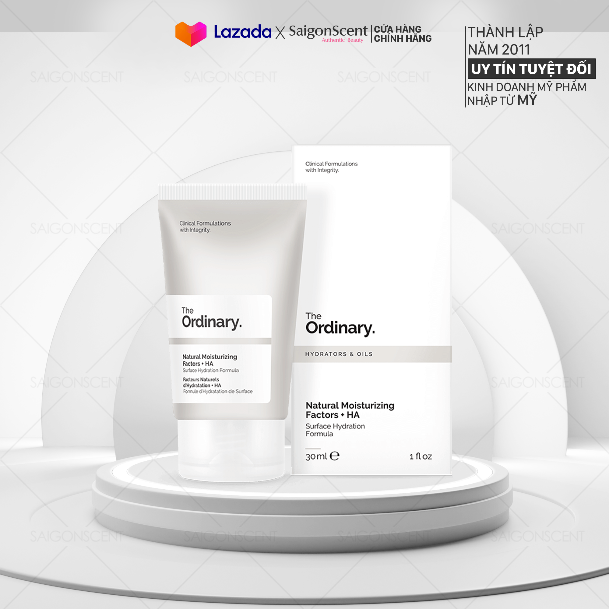 [HCM][Saigon Scent] Kem Dưỡng Ẩm The Ordinary Natural Moisturizing Factors + HA ( 30mL )
