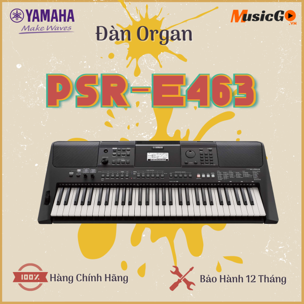 (Hàng Chính Hãng) Yamaha PSR-E463 Đàn Organ Phổ Thông