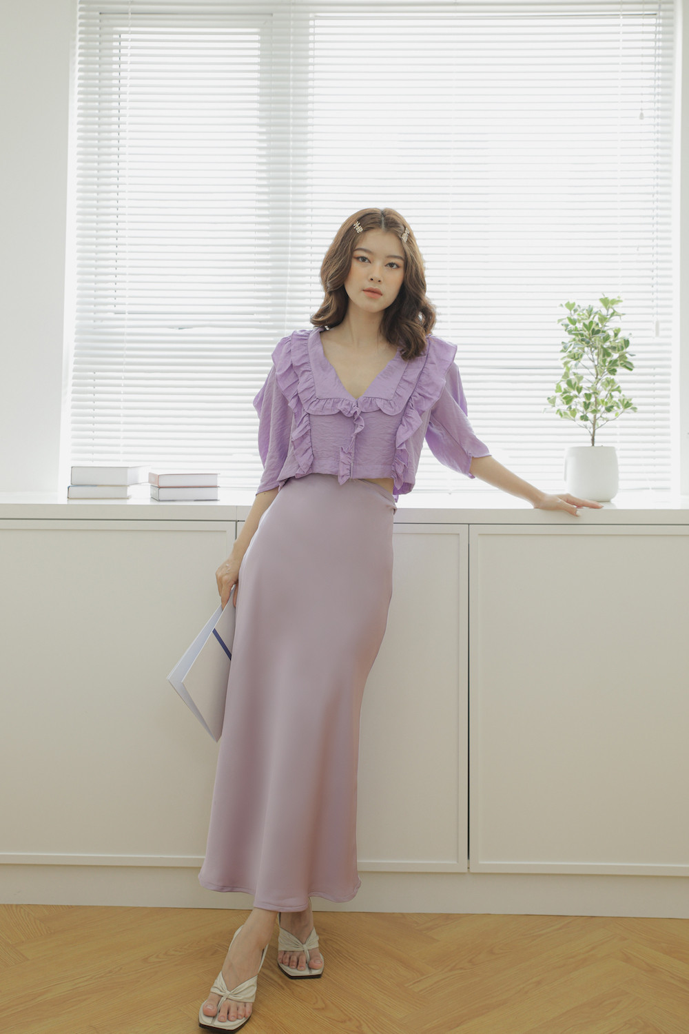 Váy Tím Dáng Suông ⚡️ẢNH THẬT⚡️Váy Đầm Cotton Thắt Eo, Màu Tím Pastel Cực  Xinh - Đầm suông | ThờiTrangNữ.vn