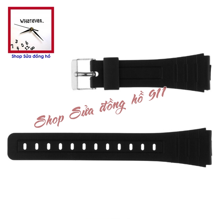 Dây cao su đồng hồ điện tử ca-sio size 18mm