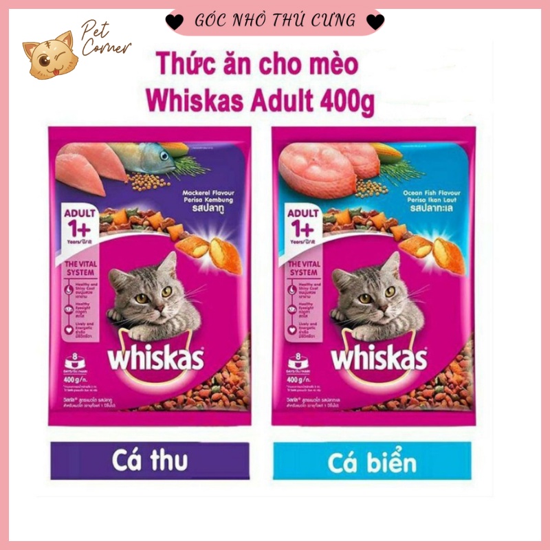[400gr] Thức ăn hạt Whiskas cho mèo trưởng thành