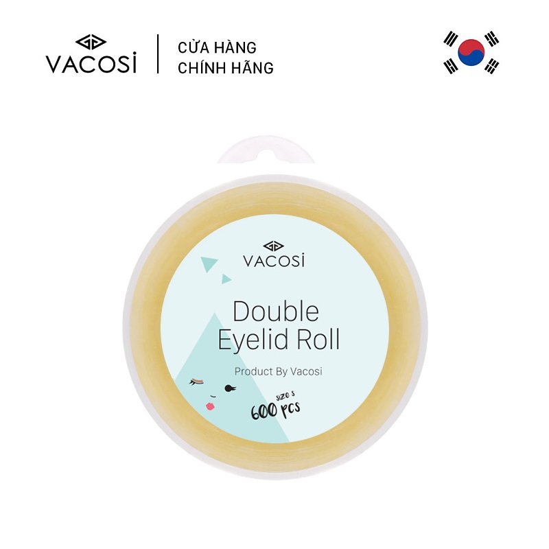 Vacosi Cuộn 600 Miếng Dán Kích Mí Double Eyelid Roll VM17 - Size S (Cuộn Trong)