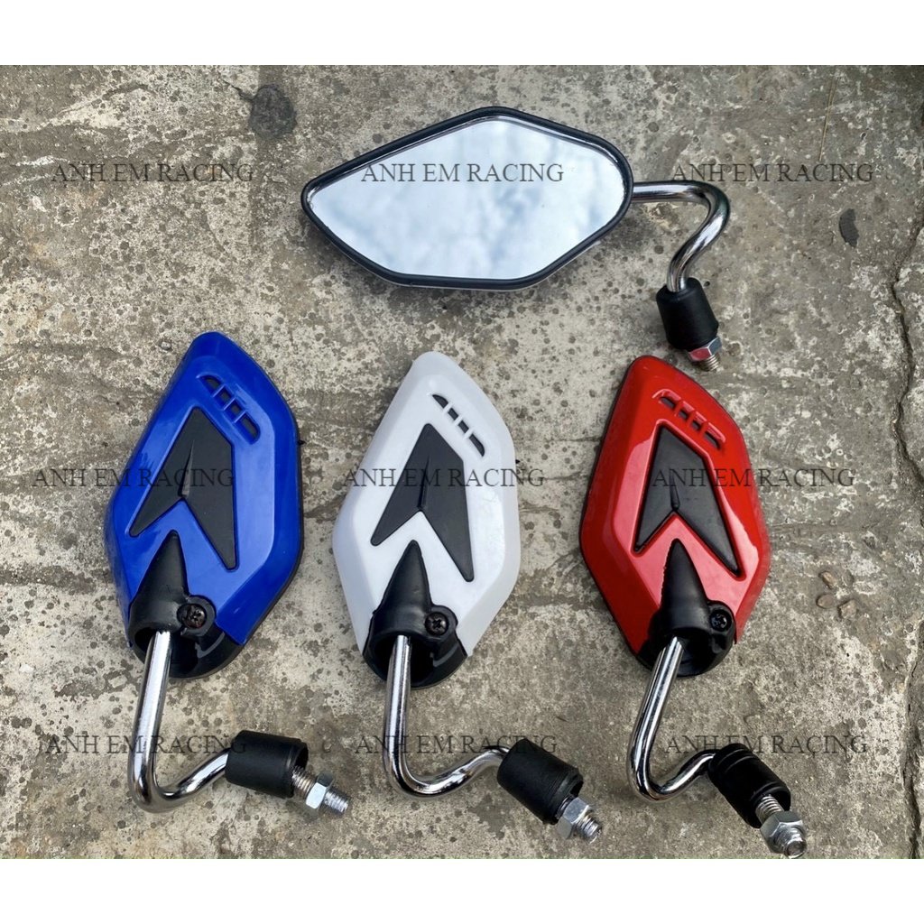 Kính YA Chân Cong đủ màu gắn xe máy yamaha honda