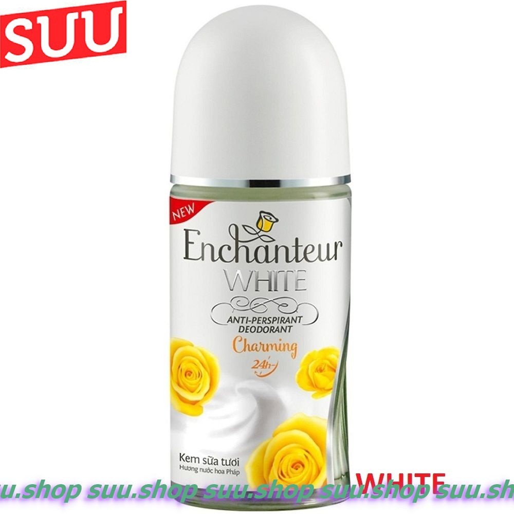 Lăn Khử Mùi 50ml White Charming Enchanteur.