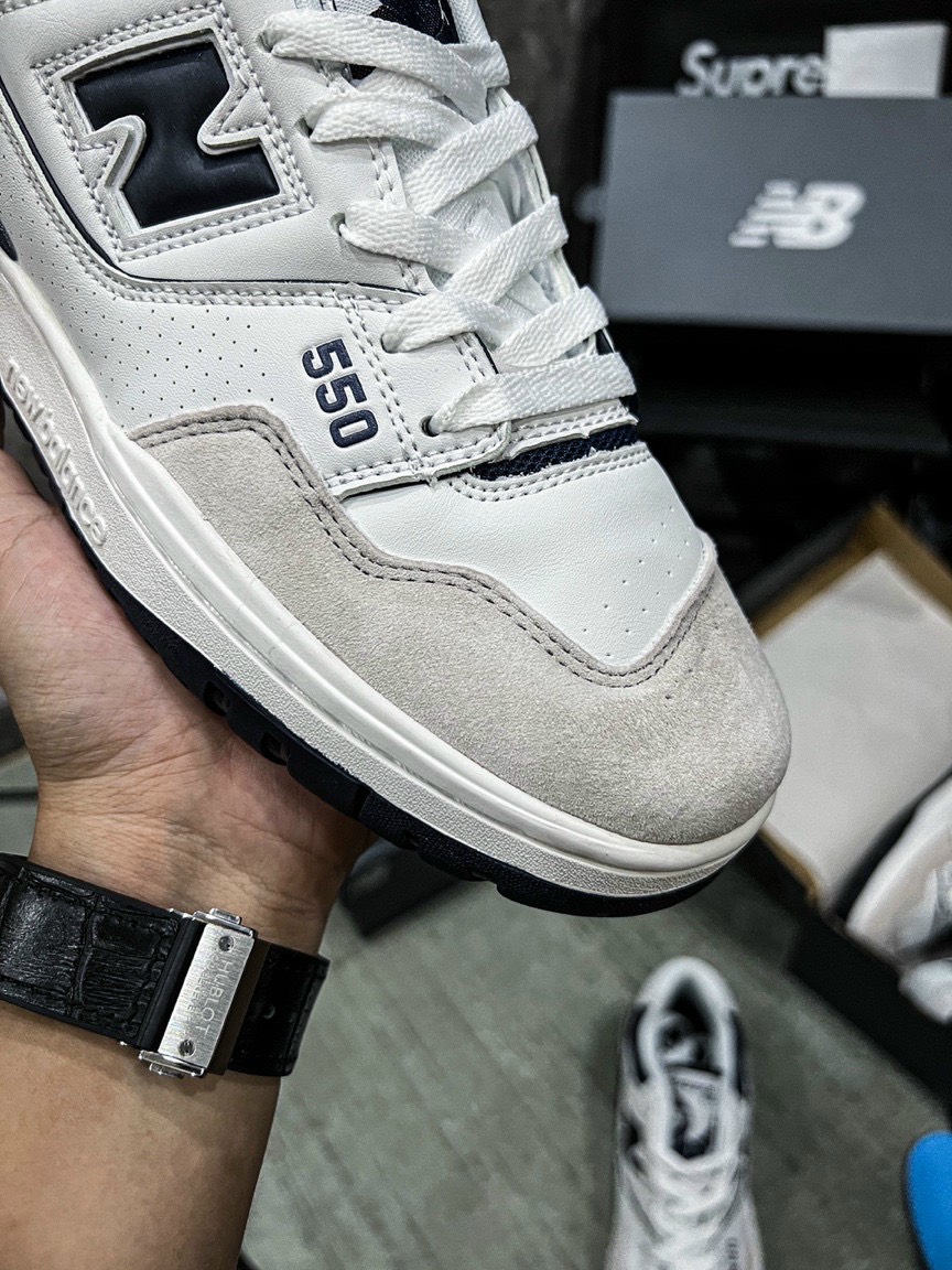 Giày sneaker N.e.w Ba.l.ance 550 – White Navy ( full box )