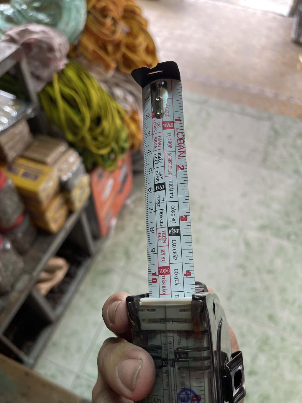 Thước kéo YAN 2 mắt (số và Loban) 10 mét - trong