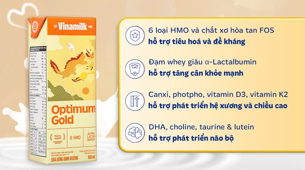 Thùng 48 hộp Sữa pha sẵn Optimum Gold 110ml